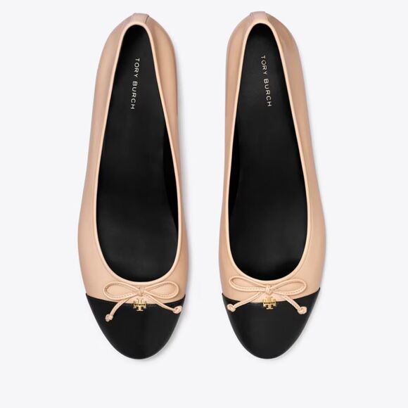 Tory Burch Black and Cream Flats 8.5 - Picture 1 of 4